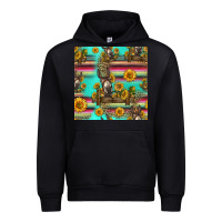 Black sunflowers donkey seamless pattern Urban Hoodie - HRA Design Shop
