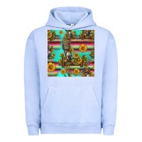 Pigment Grape Ice sunflowers donkey seamless pattern Urban Hoodie - HRA Design Shop