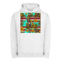 Pigment Lunar Rock sunflowers donkey seamless pattern Urban Hoodie - HRA Design Shop