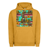 Pigment Peanut Butter sunflowers donkey seamless pattern Urban Hoodie - HRA Design Shop