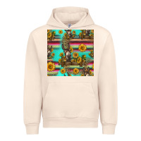Sandshell sunflowers donkey seamless pattern Urban Hoodie - HRA Design Shop