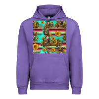Tulip sunflowers donkey seamless pattern Urban Hoodie - HRA Design Shop