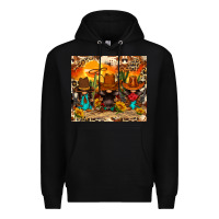 Black western gnomies Premium Hoodie - FaDigitalArtStudio