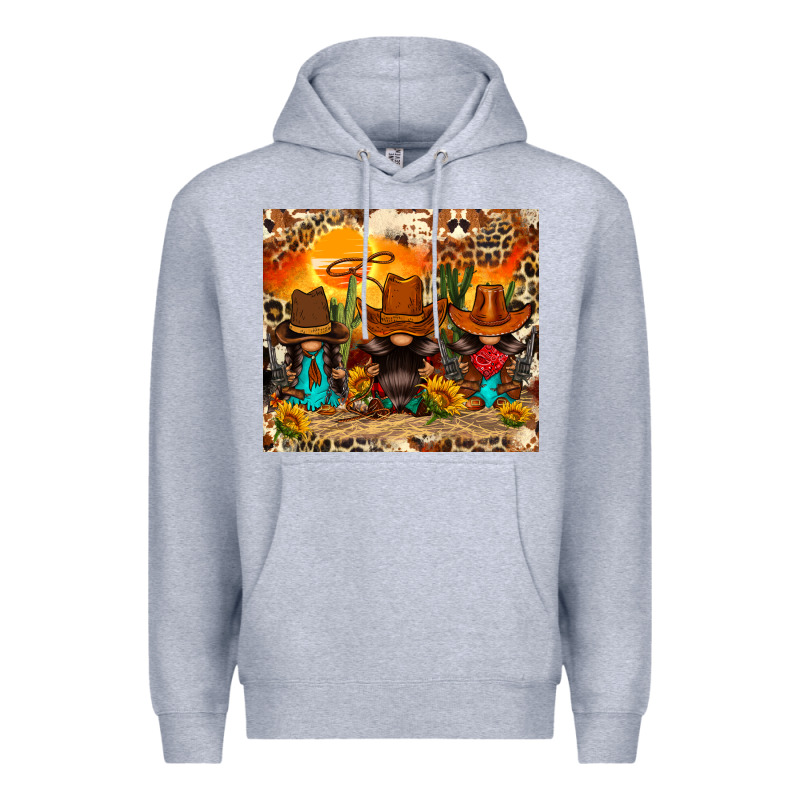 Western Gnomies Premium Hoodie by FaDigitalArtStudio | Teevron