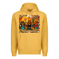Mustard western gnomies Premium Hoodie - FaDigitalArtStudio