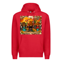 Red western gnomies Premium Hoodie - FaDigitalArtStudio