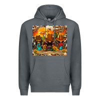 Rock western gnomies Premium Hoodie - FaDigitalArtStudio
