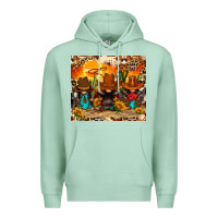Seafoam western gnomies Premium Hoodie - FaDigitalArtStudio