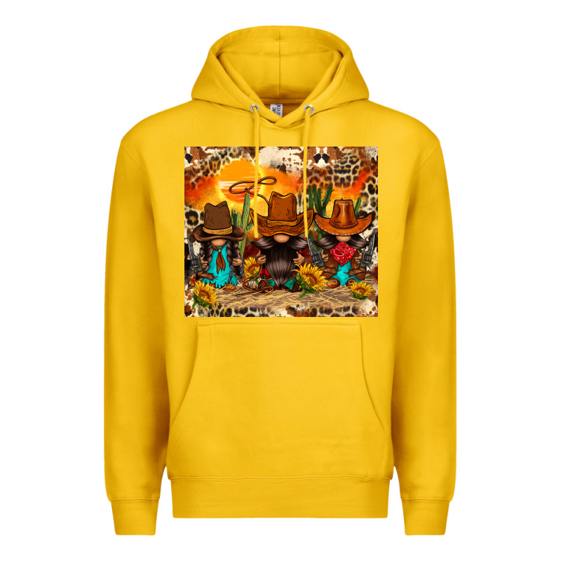 Western Gnomies Premium Hoodie by FaDigitalArtStudio | Teevron
