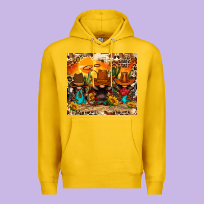 Western Gnomies Premium Hoodie Designed By Fadigitalartstudio