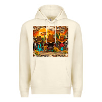 Sandshell western gnomies Premium Hoodie - FaDigitalArtStudio