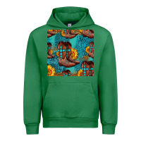 Emerald western boots seamless pattern Urban Hoodie - HRA Design Shop