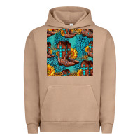 Pigment Burro western boots seamless pattern Urban Hoodie - HRA Design Shop