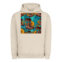 Pigment French Oak western boots seamless pattern Urban Hoodie - HRA Design Shop