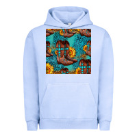 Pigment Grape Ice western boots seamless pattern Urban Hoodie - HRA Design Shop