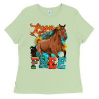 Matcha roam free galloping Ladies Tee - Artiststas