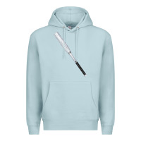 Blue Mist white wooden softball bat Premium Hoodie - FaDigitalArtStudio