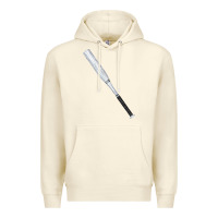 Sandshell white wooden softball bat Premium Hoodie - FaDigitalArtStudio