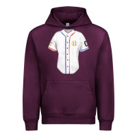 Mauve Wine softball uniform fa element Urban Hoodie - FaDigitalArtStudio