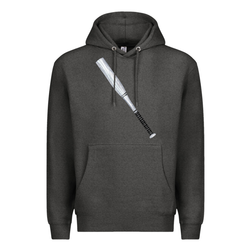 White Wooden Softball Bat Premium Hoodie by FaDigitalArtStudio | Teevron