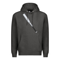 Charcoal Heather white wooden softball bat Premium Hoodie - FaDigitalArtStudio
