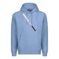 Colony Blue white wooden softball bat Premium Hoodie - FaDigitalArtStudio