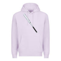 Lilac white wooden softball bat Premium Hoodie - FaDigitalArtStudio