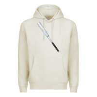Oatmeal Heather white wooden softball bat Premium Hoodie - FaDigitalArtStudio
