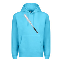Ocean Blue white wooden softball bat Premium Hoodie - FaDigitalArtStudio