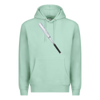 Seafoam white wooden softball bat Premium Hoodie - FaDigitalArtStudio