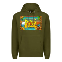 Army Green beach babe skinny metal can holder Premium Hoodie - HRA Design Shop