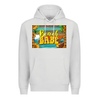 Dove Grey beach babe skinny metal can holder Premium Hoodie - HRA Design Shop
