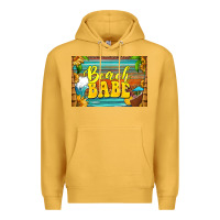 Mustard beach babe skinny metal can holder Premium Hoodie - HRA Design Shop