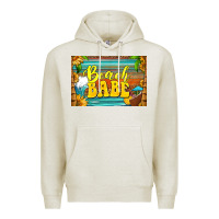 Oatmeal Heather beach babe skinny metal can holder Premium Hoodie - HRA Design Shop