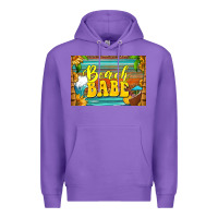 Purple beach babe skinny metal can holder Premium Hoodie - HRA Design Shop