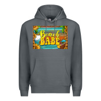 Rock beach babe skinny metal can holder Premium Hoodie - HRA Design Shop