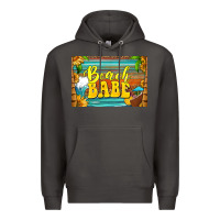 Smoke beach babe skinny metal can holder Premium Hoodie - HRA Design Shop