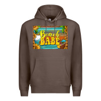 Coffee beach babe skinny metal can holder Premium Hoodie - HRA Design Shop