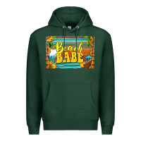 Sports Green beach babe skinny metal can holder Premium Hoodie - HRA Design Shop
