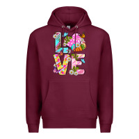 Burgundy Love Easter Premium Hoodie - Neo Western