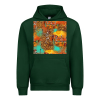 Forest Green western skeleton seamless pattern Urban Hoodie - HRA Design Shop