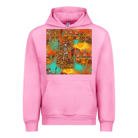 Fuchsia Pink western skeleton seamless pattern Urban Hoodie - HRA Design Shop