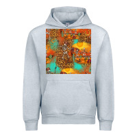Heather Grey western skeleton seamless pattern Urban Hoodie - HRA Design Shop