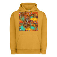 Pigment Peanut Butter western skeleton seamless pattern Urban Hoodie - HRA Design Shop