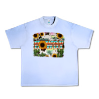 Grape Ice Howdy Serape And Sunflower Urban Heavy Tee - RanaPortraitStore