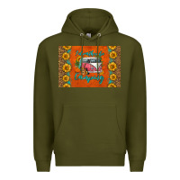 Army Green i'd rather be camping skinny metal can holder Premium Hoodie - HRA Design Shop