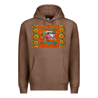 Chestnut i'd rather be camping skinny metal can holder Premium Hoodie - HRA Design Shop
