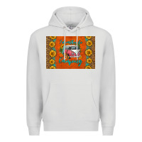 Dove Grey i'd rather be camping skinny metal can holder Premium Hoodie - HRA Design Shop