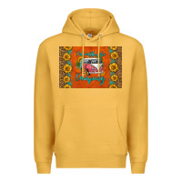 Mustard i'd rather be camping skinny metal can holder Premium Hoodie - HRA Design Shop