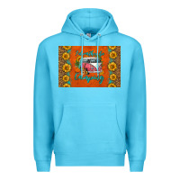 Ocean Blue i'd rather be camping skinny metal can holder Premium Hoodie - HRA Design Shop